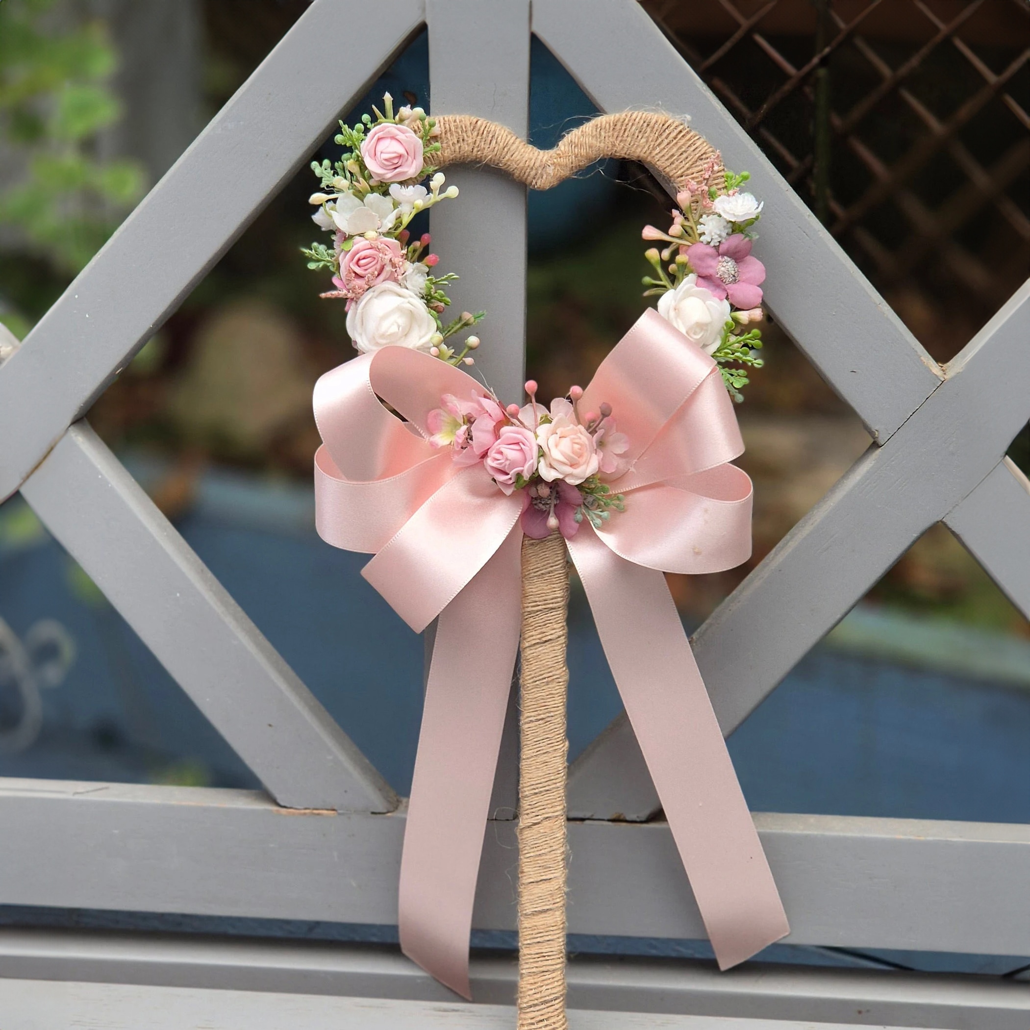 Featured image for “Hessian Flower Girl Wand”